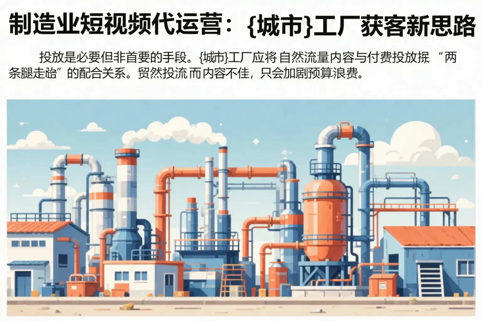 制造业短视频代运营：潜山工厂获客新思路
